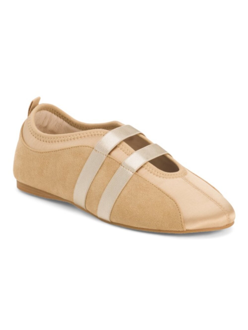 INTENTIONALLY BLANK Suede Sporty Slip On Ballet Sneakers